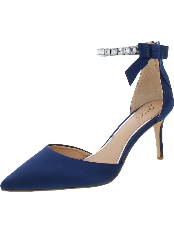 Women's forest green stiletto heel pumps for a nature - inspired lookJaycee Womens Satin Pumps Women's forest green stiletto heel pumps for a nature - inspired lookJaycee Womens Satin Pumps