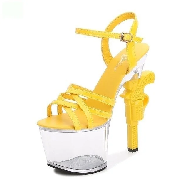 Women's shock - absorbing stiletto heel pumps for all - day wearTransparent Summer Sandals for Women Sexy High Heel Patent Leather Pumps Women's shock - absorbing stiletto heel pumps for all - day wearTransparent Summer Sandals for Women Sexy High Heel Patent Leather Pumps