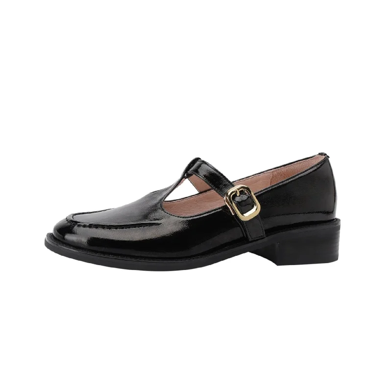 Women's cocktail party stiletto heel pumps with a unique patternTinaCus Women's Round Toe Genuine Leather Handmade Buckle Low Chunky Heels Retro Shoes Women's cocktail party stiletto heel pumps with a unique patternTinaCus Women's Round Toe Genuine Leather Handmade Buckle Low Chunky Heels Retro Shoes