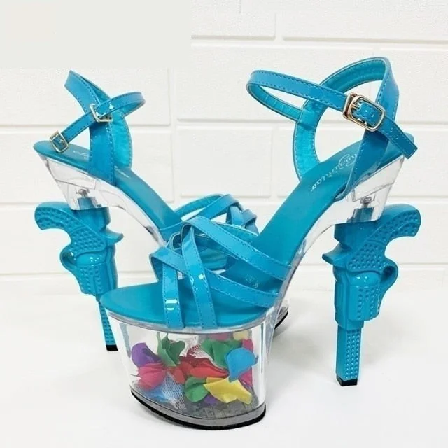 Women's prom stiletto heel pumps in a shimmery fabricWomen's High Heel Catwalk Pumps Sexy Transparent Patent Leather Platforms Women's prom stiletto heel pumps in a shimmery fabricWomen's High Heel Catwalk Pumps Sexy Transparent Patent Leather Platforms