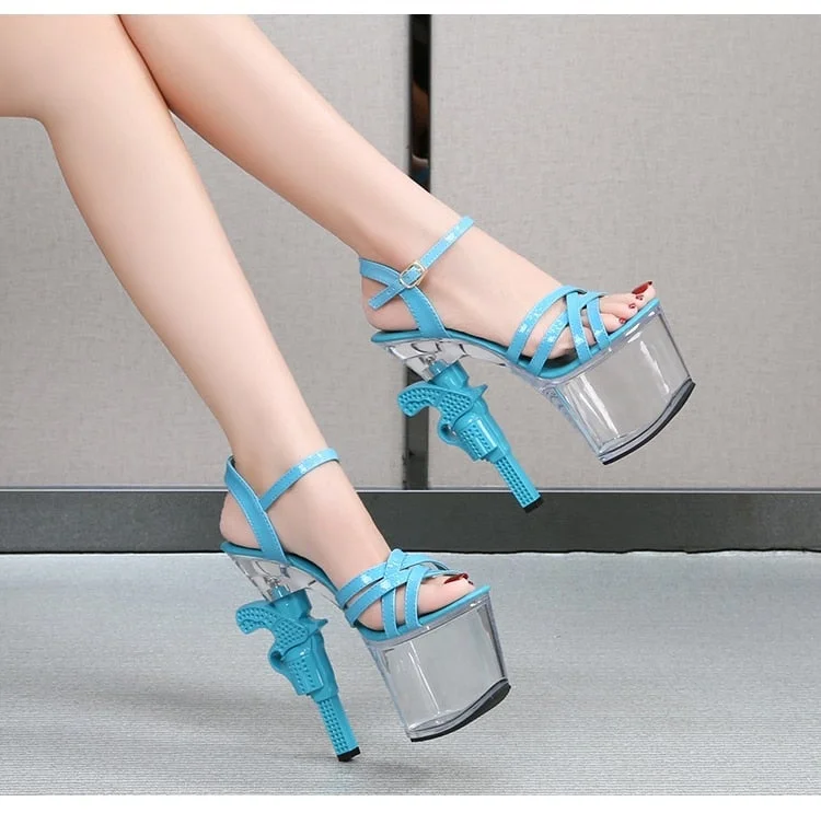 Women's non - slip stiletto heel pumps for safety on slippery floorsSexy High Heel Pumps for Women Transparent Patent Leather Catwalk Sandals Women's non - slip stiletto heel pumps for safety on slippery floorsSexy High Heel Pumps for Women Transparent Patent Leather Catwalk Sandals