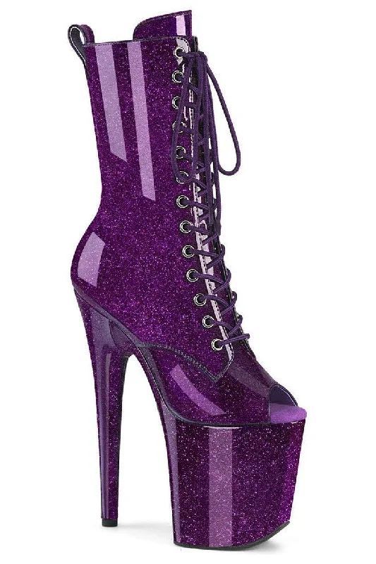 women's ankle boots with metallic finishPleaser FLAMINGO-1041GP Ankle Boot