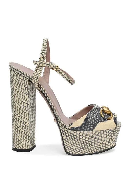 Women's charcoal gray stiletto heel pumps for a neutral yet stylish option[WS6749] Gucci | Platform pump