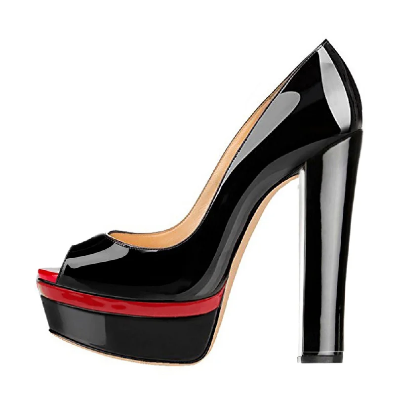 Women's velvet - covered stiletto heel pumps for a luxurious lookBlack Peep Toe Double Platform Stiletto High Heel Pumps Women's velvet - covered stiletto heel pumps for a luxurious lookBlack Peep Toe Double Platform Stiletto High Heel Pumps