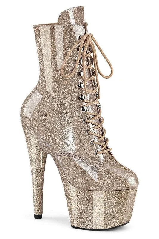 women's ankle boots with adjustable strapsPleaser ADORE-1020GP Ankle Boot