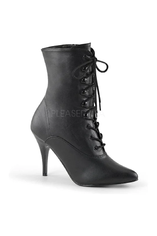 women's ankle boots for fashion-forwardSS-VANITY-1020 Ankle Boot | Black Faux Leather