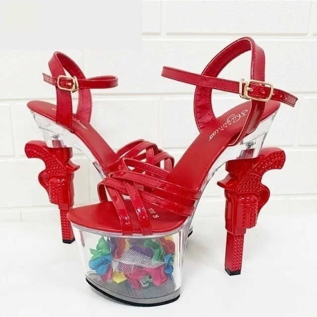 Women's lavender stiletto heel pumps for a delicate styleWomen's High Heel Transparent Sexy Patent Leather Platform Sandals Women's lavender stiletto heel pumps for a delicate styleWomen's High Heel Transparent Sexy Patent Leather Platform Sandals