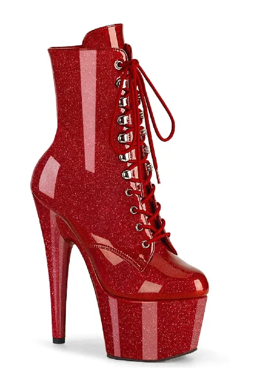 women's ankle boots with strapsADORE-1020GP Red Patent Ankle Boot