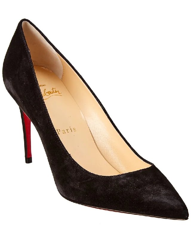 Women's cork - sole stiletto heel pumps for a natural touchChristian Louboutin Kate 85 Suede Pump Women's cork - sole stiletto heel pumps for a natural touchChristian Louboutin Kate 85 Suede Pump