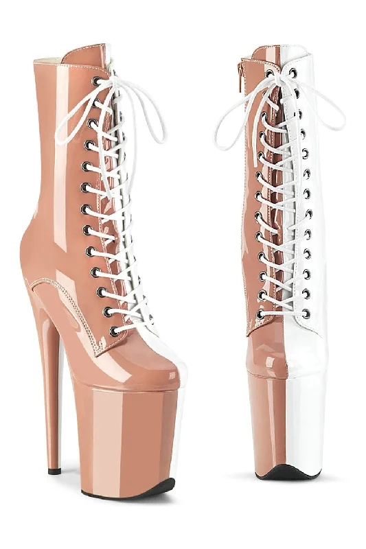 women's combat ankle bootsFLAMINGO-1040TT Multi Patent Ankle Boot