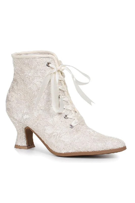 women's ankle boots for dancingEllie 253-ELIZABETH Victorian Lace Ankle Bootie