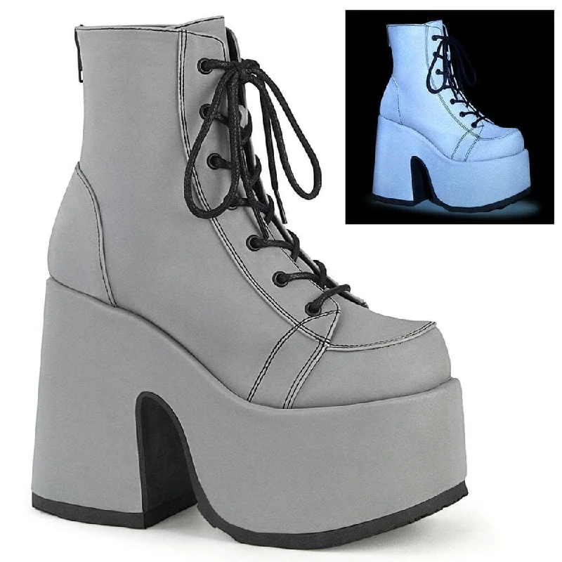 women's chelsea ankle bootsSS-CAMEL-203 Ankle Boot | Grey Faux Leather