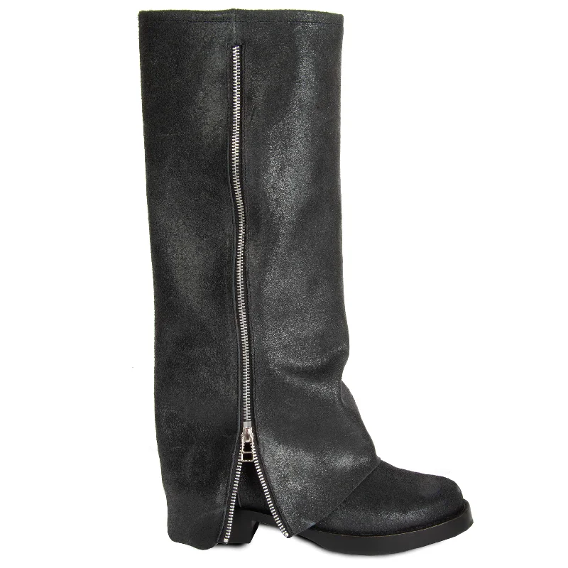 Women's biker boots for a casual day at work"CUFF" BIKER BOOT