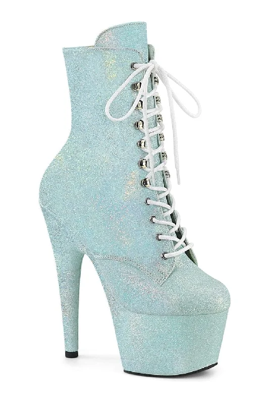 women's ankle boots with over-the-knee lookADORE-1020SDG Blue Glitter Ankle Boot