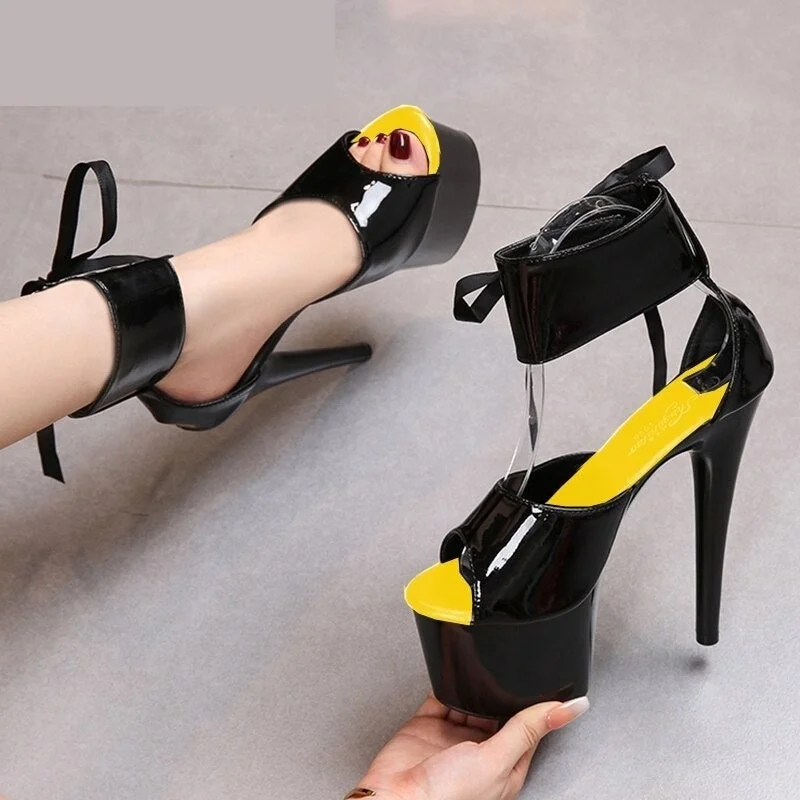 Women's brocade stiletto heel pumps with a vintage feelHigh Heel Women's Pumps Mixed Colors Ankle Strap Lace-Up Summer Sandals Women's brocade stiletto heel pumps with a vintage feelHigh Heel Women's Pumps Mixed Colors Ankle Strap Lace-Up Summer Sandals