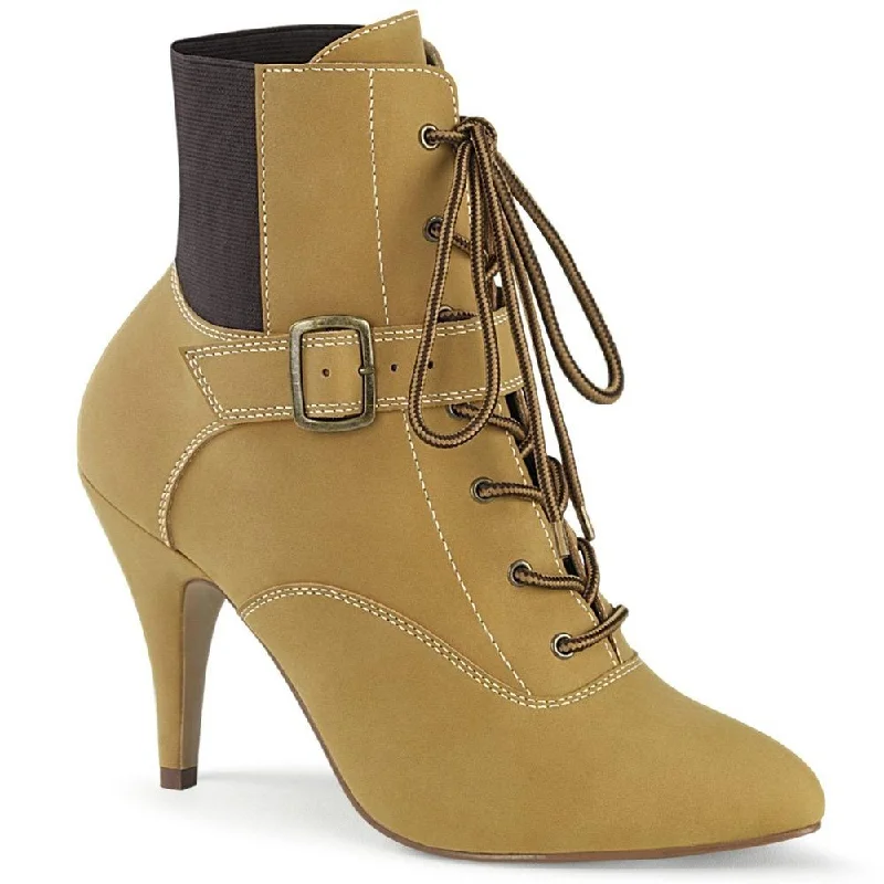 women's ankle boots with embroiderySS-DREAM-1022 Ankle Boot | Black Faux Leather