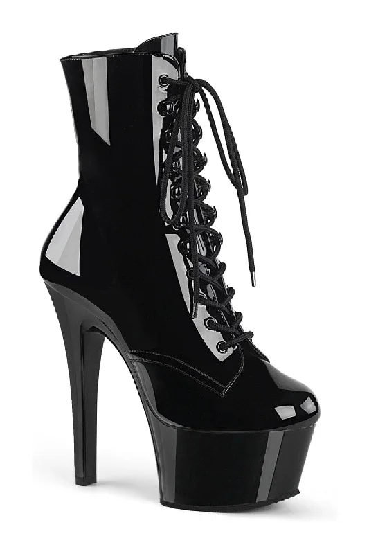 women's ankle boots for fashion-forwardASPIRE-1020 Black Patent Ankle Boot