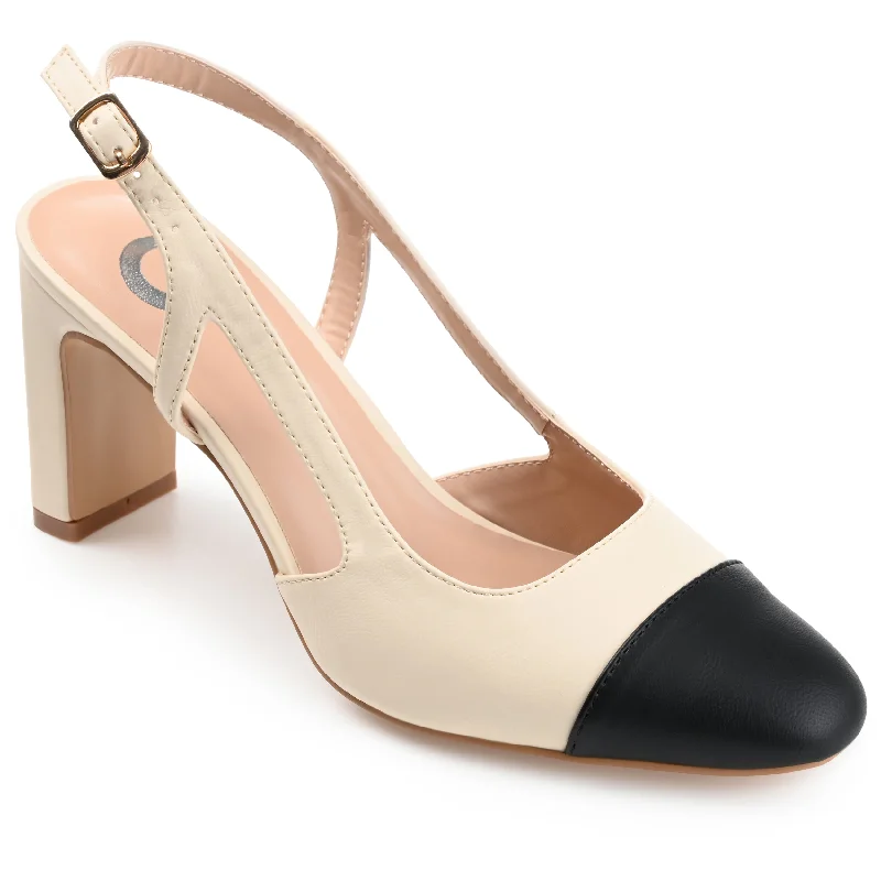 Women's lace - trimmed stiletto heel pumps with a scalloped edgeJournee Collection Women's Reignn Pump Women's lace - trimmed stiletto heel pumps with a scalloped edgeJournee Collection Women's Reignn Pump