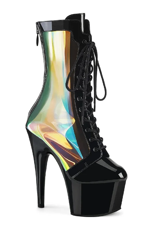 women's ankle boots with zippersADORE-1047 Black Patent Ankle Boot