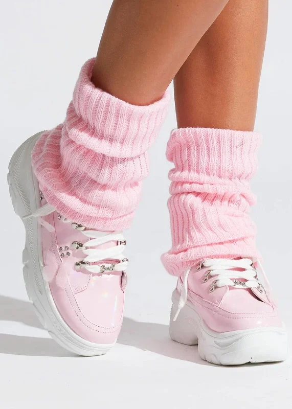 Women's sleek low - cut snowboots with a minimalist lookPink N Cozy Leg Warmer