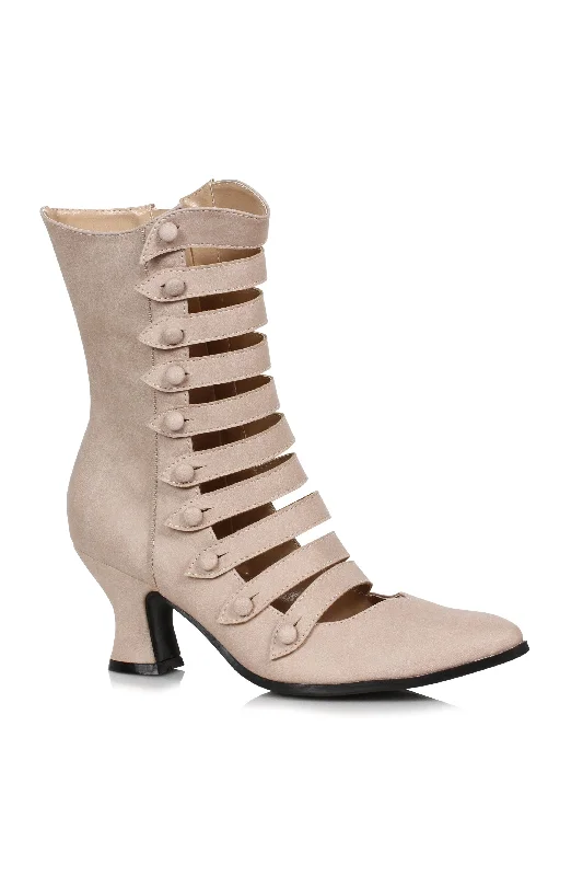 women's ankle boots for rainy weatherEllie 253-AVA 2.5" Heel Victorian Ankle Boot