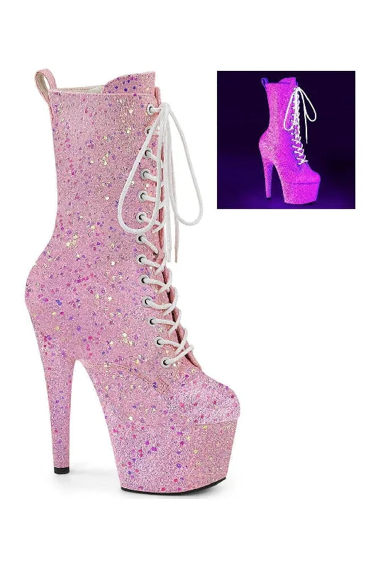 women's ankle boots with zippersADORE-1040-IG Blue Glitter Patent Ankle Boot