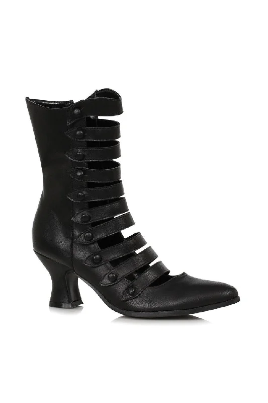 women's ankle boots with hidden wedgeEllie 253-AVA 2.5" Heel Victorian Ankle Boot