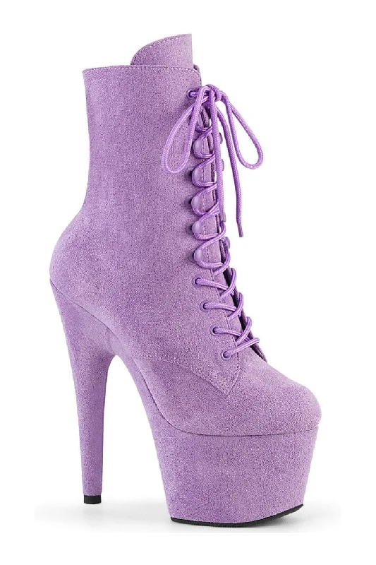 women's chelsea ankle bootsADORE-1020FS Purple Faux Suede Ankle Boot