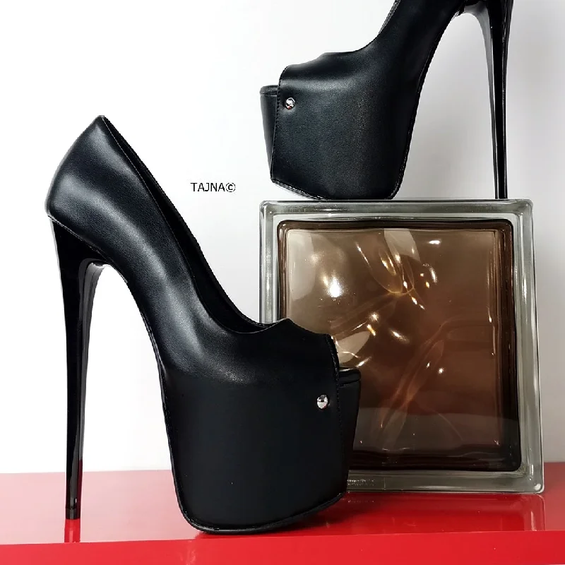 Women's pointed - toe slingback stiletto heel pumps in a peep - toe designPeep Toe Black Thin Heel Pumps Women's pointed - toe slingback stiletto heel pumps in a peep - toe designPeep Toe Black Thin Heel Pumps