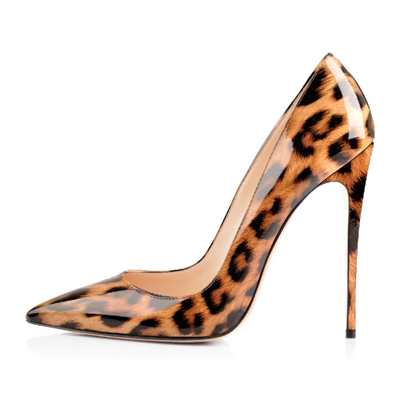 Women's wide - width stiletto heel pumps for a comfortable fit8cm 10cm 12cm Leopard Pointed Toe Stiletto Pumps Women's wide - width stiletto heel pumps for a comfortable fit8cm 10cm 12cm Leopard Pointed Toe Stiletto Pumps