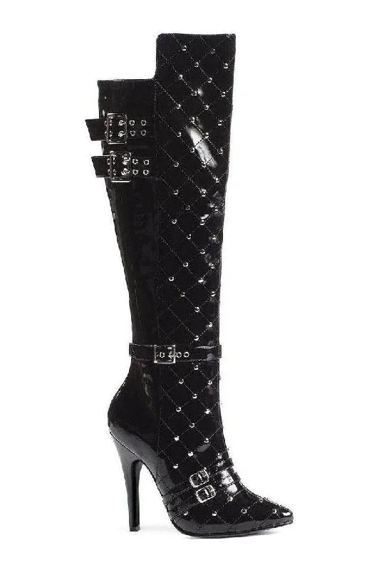 women's over-the-knee boots511-GWEN Knee Boot | Black Patent