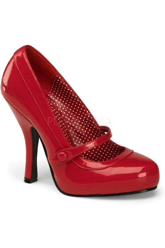 Women's royal blue stiletto heel pumps for a formal eventCUTIEPIE-02 Pump  | Red Patent