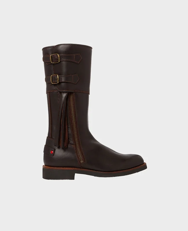 Women's biker boots for a night out in the cityHeritage Calf Length Leather Boots