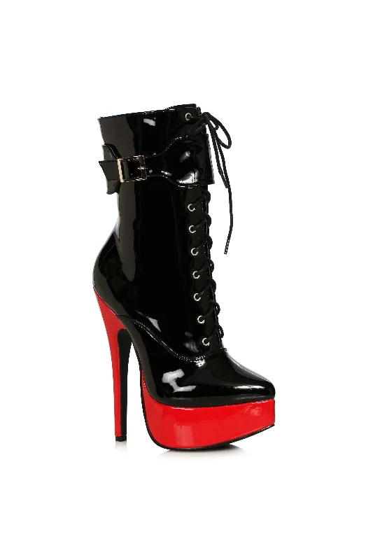 women's ankle boots with round toeEllie 652-CONSORT 6.5" Lace Up Ankle Boot