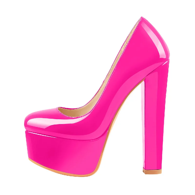 Women's wedding stiletto heel pumps with a pearl - encrusted strapOnlymaker Pumps Platform Round Toe Chunky Heels Women's wedding stiletto heel pumps with a pearl - encrusted strapOnlymaker Pumps Platform Round Toe Chunky Heels