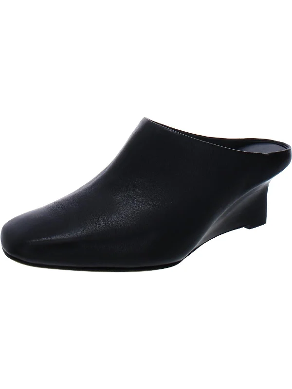Women's snakeskin - embossed stiletto heel pumps for a bold statementBenita Womens Leather Slip On Wedge Heels