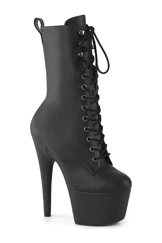 women's chelsea ankle bootsSS-ADORE-1049WR Black Faux Leather Ankle Boot