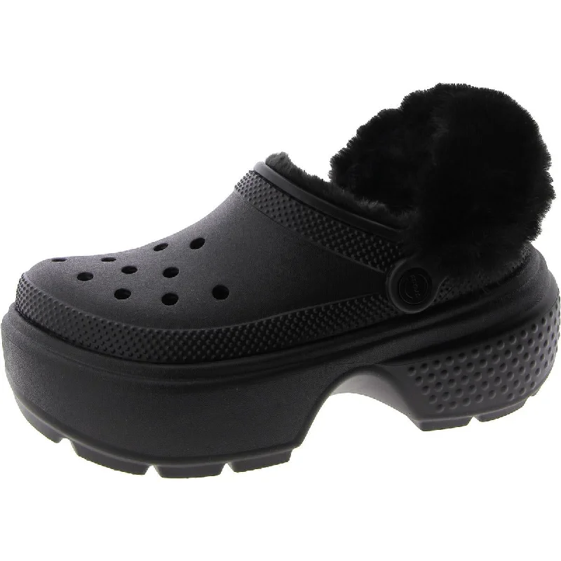 Women's Memory Foam Insole Ballet Flats in Pink for Extra Comfort Crocs Womens Faux Fur Platform Clogs