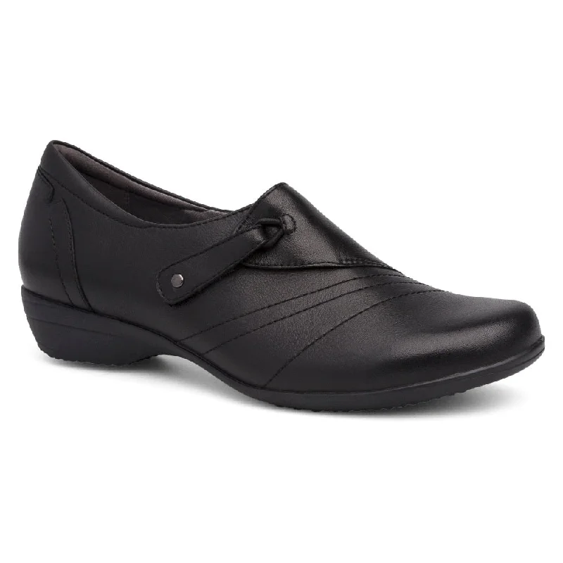 Women's casual slip - on shoes for easy wear Dansko Women's Franny Black Milled Nappa Women's casual slip - on shoes for easy wear Dansko Women's Franny Black Milled Nappa