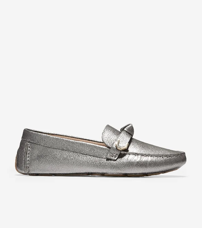 Women's Cashmere - Lined Loafers in Burgundy for Warmth in Winter Women's Evelyn Bow Driver