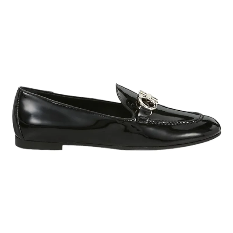 Women's Premium Leather Tassel Loafers in Dark Brown for a Classic Office Look SALVATORE FERRAGAMO Trifoglio Women's 727758 Black Shoe Women's Premium Leather Tassel Loafers in Dark Brown for a Classic Office Look SALVATORE FERRAGAMO Trifoglio Women's 727758 Black Shoe