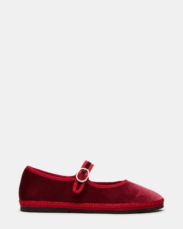 Women's Geometric - Patterned Loafers in Multicolor for a Fashion - Forward Look BONBON RED VELVET
