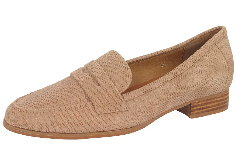 Women's Fur - Lined Loafers in Tan for a Cozy Winter Option 746 - FINE PRINT CAMEL