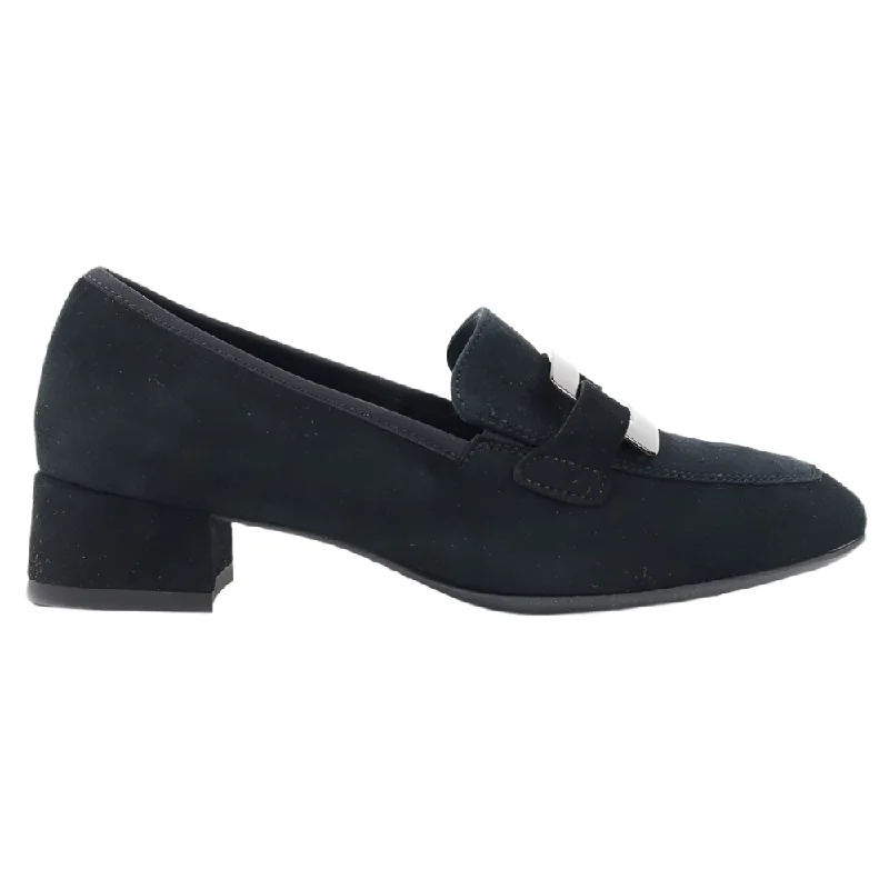 Women's casual shoes in black for a timeless color Ara Women's Glimmer Loafer Pump Black Kid Suede Women's casual shoes in black for a timeless color Ara Women's Glimmer Loafer Pump Black Kid Suede