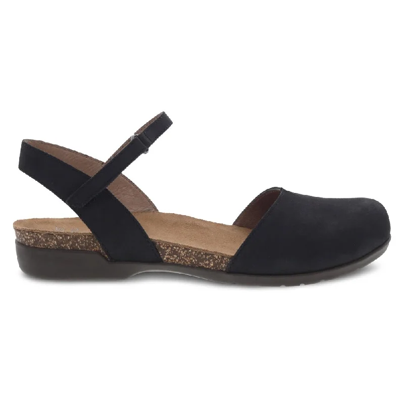 Women's casual shoes in black for a timeless color Dansko Women's Rowan Black Nubuck