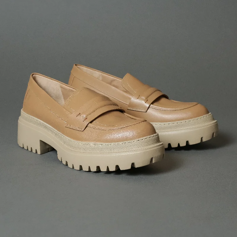 Women's Cashmere - Lined Loafers in Burgundy for Warmth in Winter Dora 740