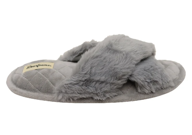 Women's Slippers with a Built - in Heel in Black for a Slightly Elevated Look Women's Slippers with a Built - in Heel in Black for a Slightly Elevated Look Dearfoams Womens Comfortable Jessica Furry Crossband Slide Slippers Women's Slippers with a Built - in Heel in Black for a Slightly Elevated Look Women's Slippers with a Built - in Heel in Black for a Slightly Elevated Look Dearfoams Womens Comfortable Jessica Furry Crossband Slide Slippers