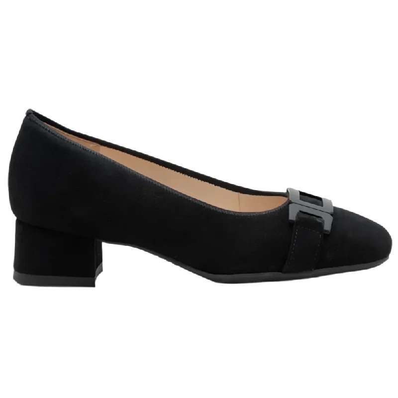 Women's casual shoes in brown for a natural tone Ara Women's Gallant 2 Buckle Pump Black Kid Suede Women's casual shoes in brown for a natural tone Ara Women's Gallant 2 Buckle Pump Black Kid Suede