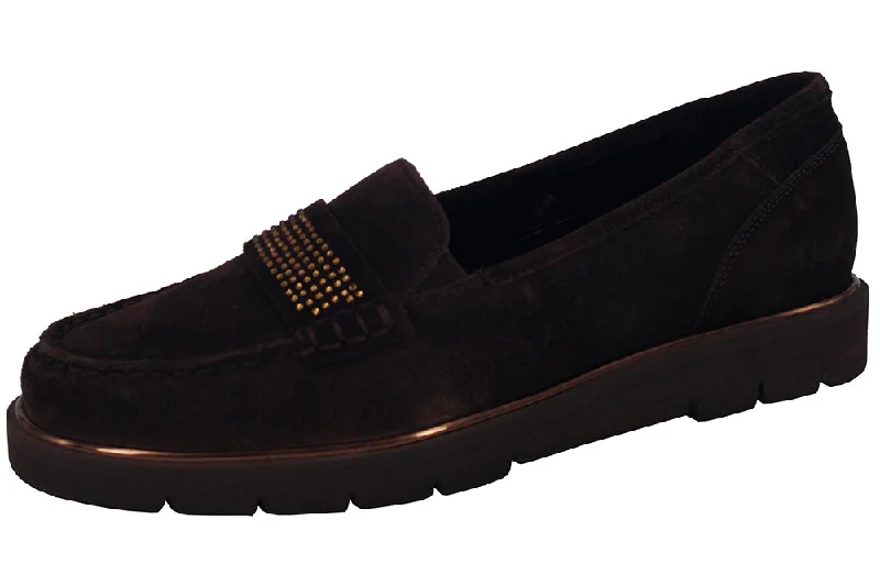 Women's Fur - Lined Loafers in Tan for a Cozy Winter Option 34803 - VELOUR MORO