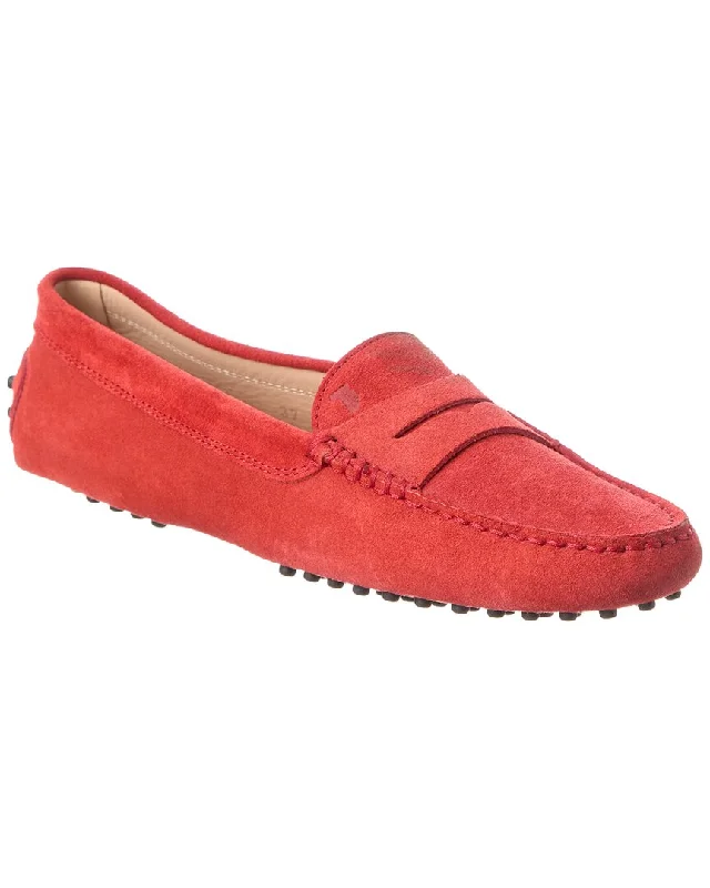 Women's Tassel - Trimmed Loafers with a Low Heel in Olive Green for a Trendy Twist Tod’S Suede Loafer Women's Tassel - Trimmed Loafers with a Low Heel in Olive Green for a Trendy Twist Tod’S Suede Loafer